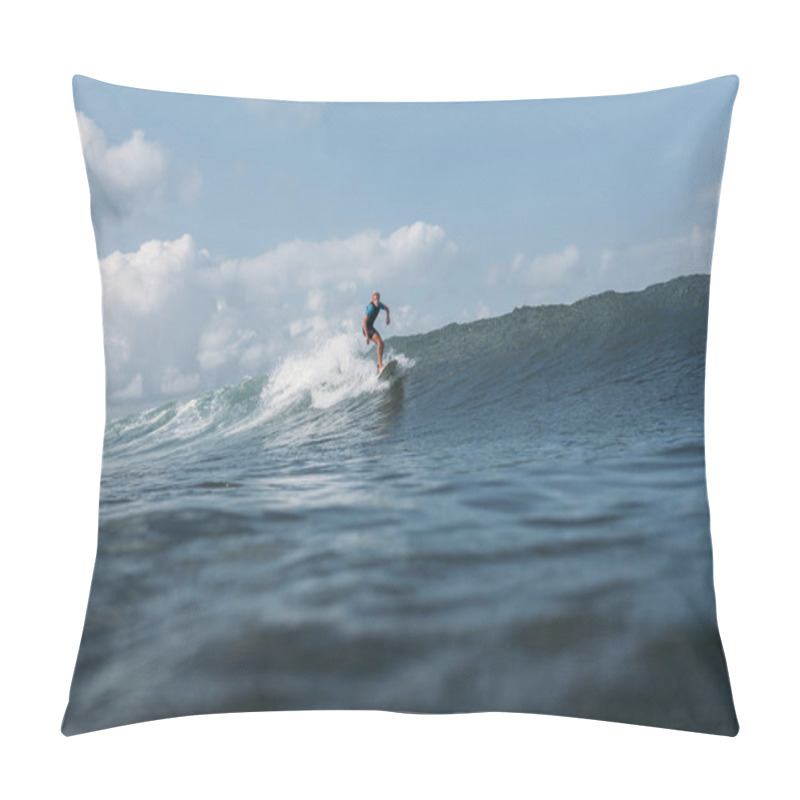 Personality  Man Surfing Wave On Surf Board In Ocean  Pillow Covers