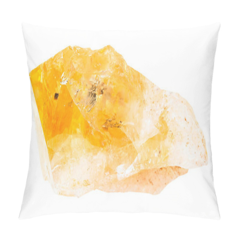 Personality  Unpolished Citrine (yellow Quartz) Rock Isolated Pillow Covers