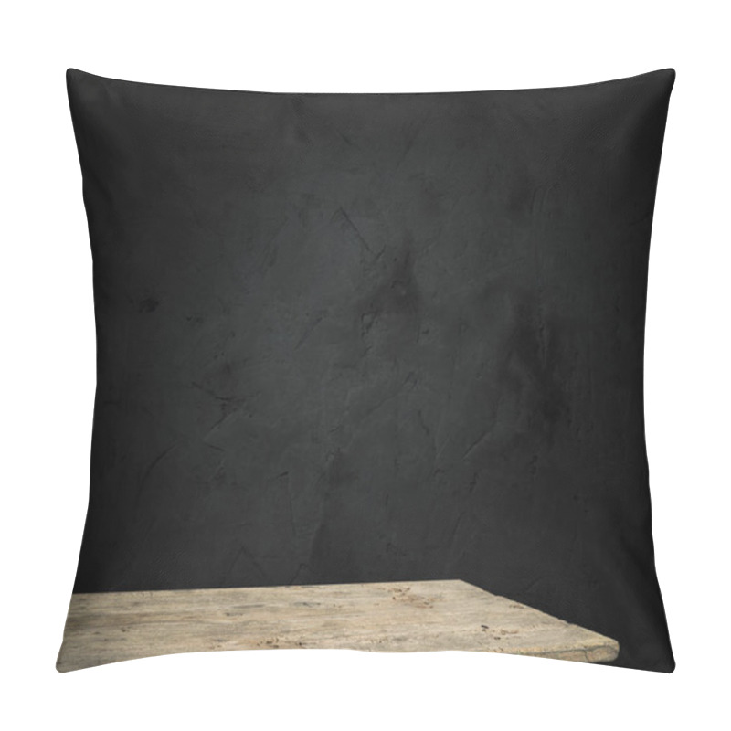 Personality  Old Wood Table With Smoke In The Dark Background. Pillow Covers