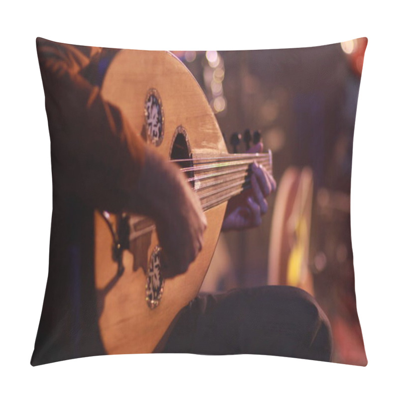 Personality  A Musician Playing Note On Oud Instrument Pillow Covers