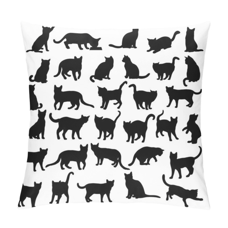 Personality  Modern Cat Silhouettes Pillow Covers