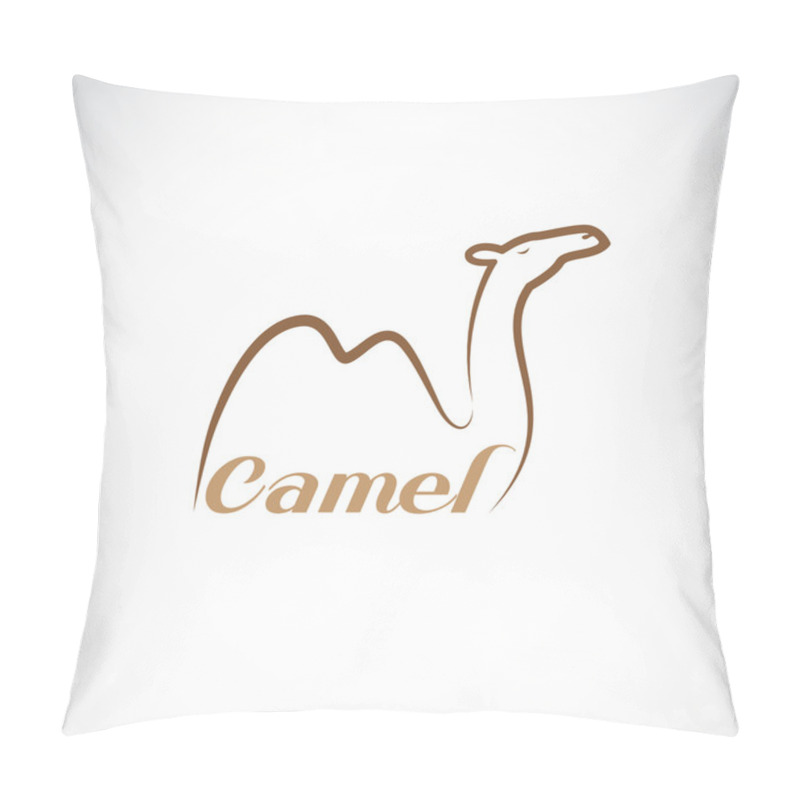 Personality  Vector Image Of An Camel Design Pillow Covers