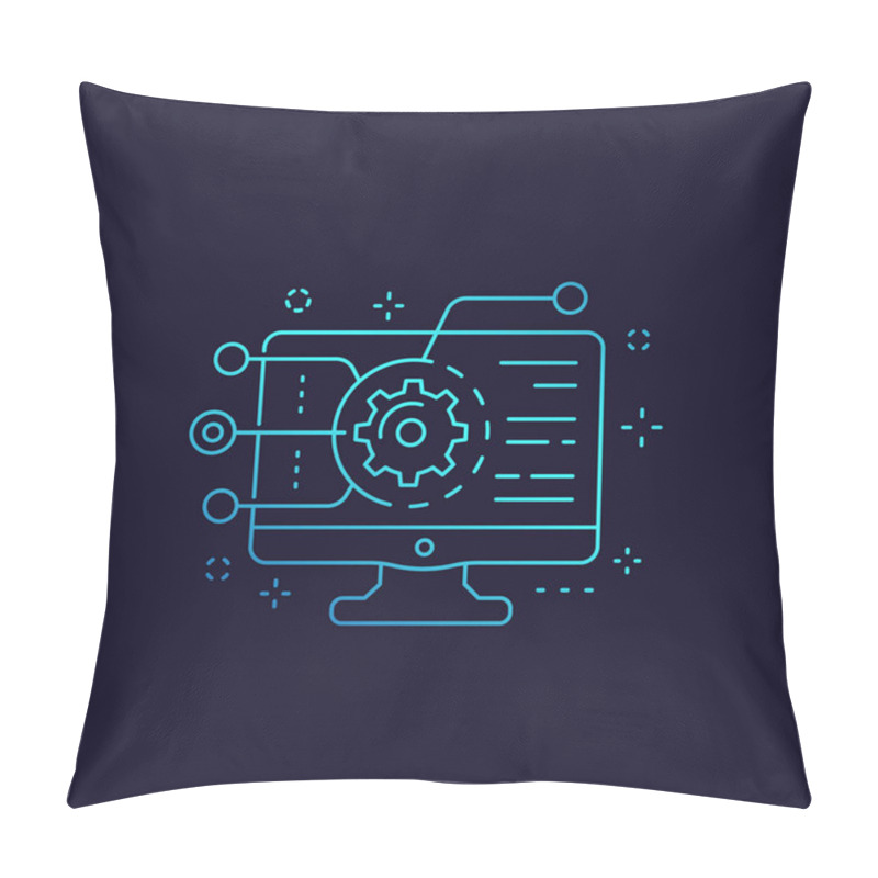 Personality  Coding, Software Development, App Integration Icon Pillow Covers