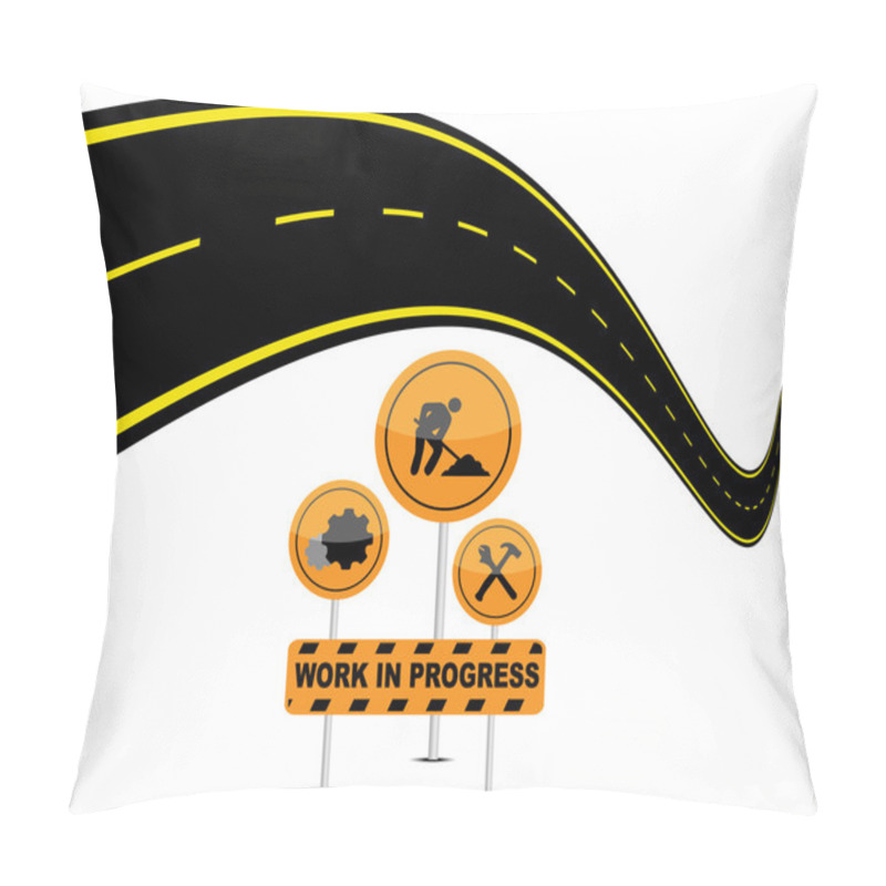 Personality  Road Through The Signs Pillow Covers