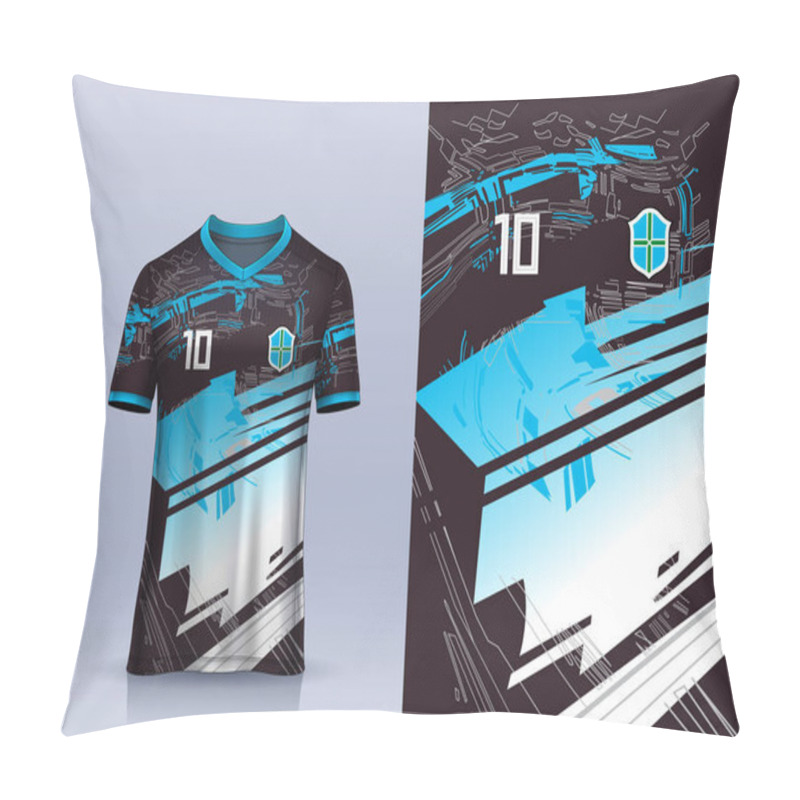 Personality  Vector Soccer Jersey Template Sport T Shirt Design Pillow Covers