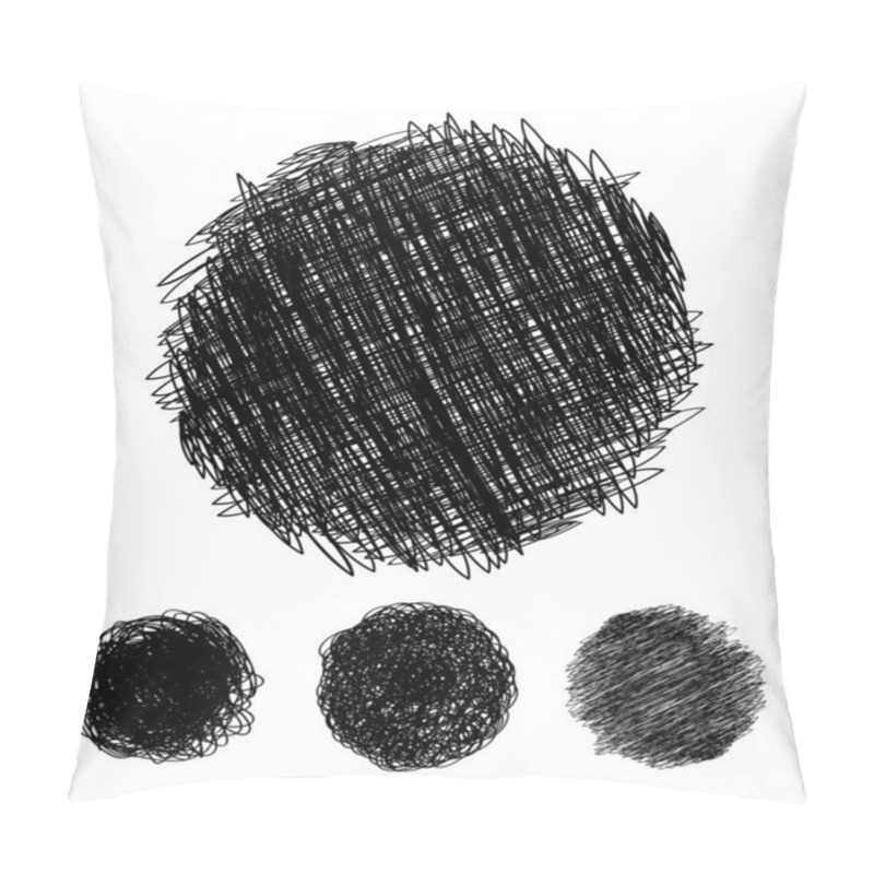 Personality  Pencil Drawn Circles Bubbles Pillow Covers