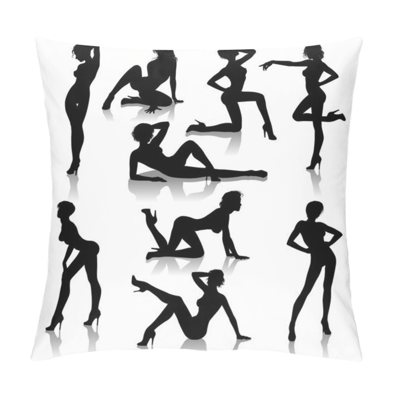 Personality  Sexy Vector Silhouettes Pillow Covers