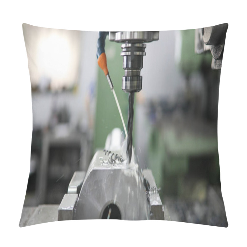 Personality  Machine Tool In Metal Factory Equipped With Automatic Drilling Cnc Machines Pillow Covers