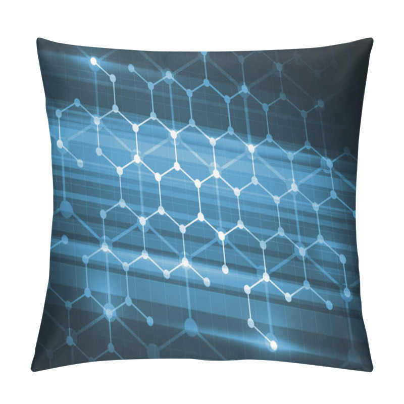 Personality  Abstract Connection Structure Background Pillow Covers