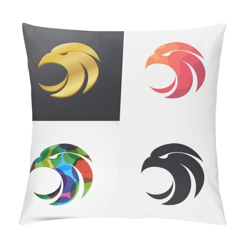 Personality  Eagle Head Icon Set Pillow Covers