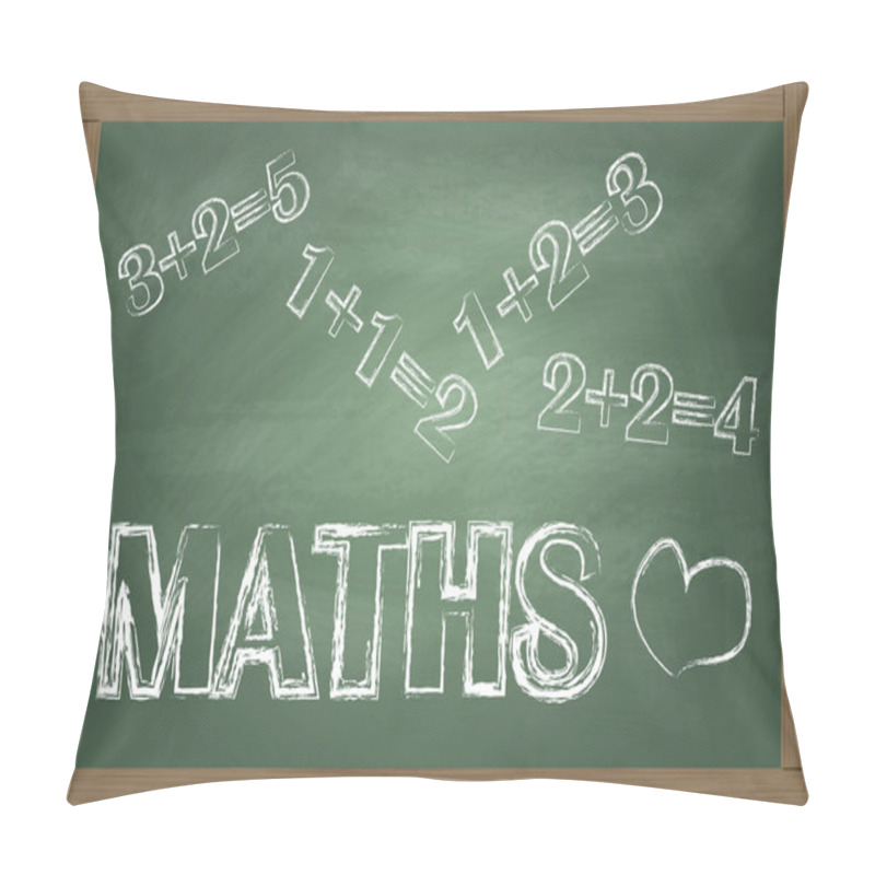 Personality  Maths Blackboard Vector Background Pillow Covers