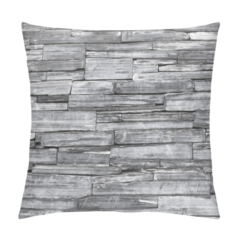 Personality  Old Monochrome Modern Pattern Of Stone Wall Decorative Surfaces Pillow Covers