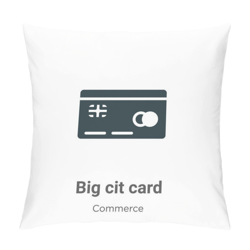 Personality  Big Credit Card Vector Icon On White Background. Flat Vector Big Credit Card Icon Symbol Sign From Modern Commerce Collection For Mobile Concept And Web Apps Design. Pillow Covers