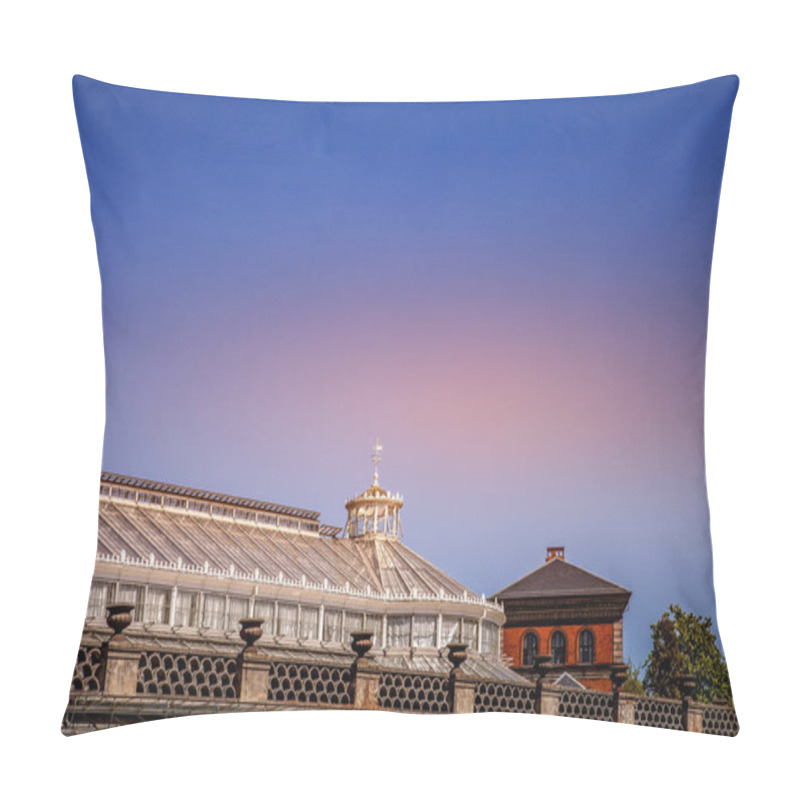 Personality  Front View Of Rooftops Of Buildings During Sunset In Copenhagen, Denmark Pillow Covers