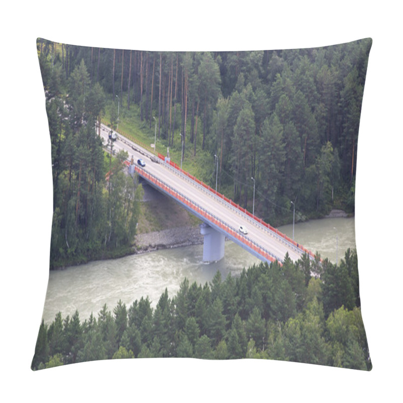 Personality  New Bridge Over The Katun River Pillow Covers