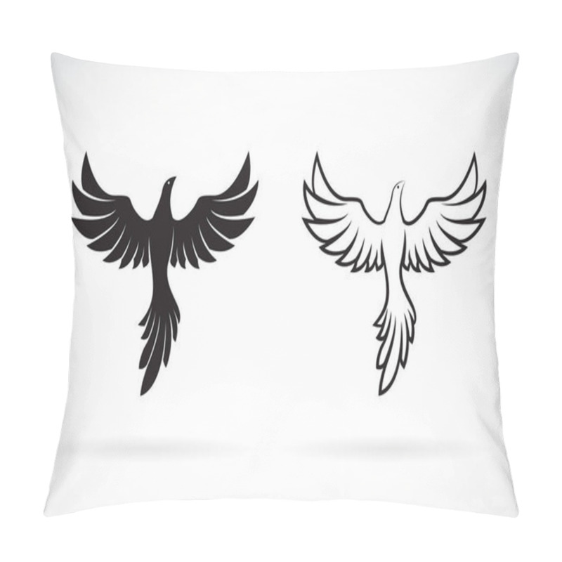 Personality  Vector Of Birds Design On A White Background,. Wild Animals. Easy Editable Layered Vector Illustration.  Pillow Covers