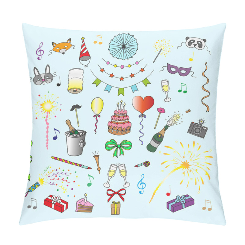 Personality  Party And Celebration Elements. Pillow Covers