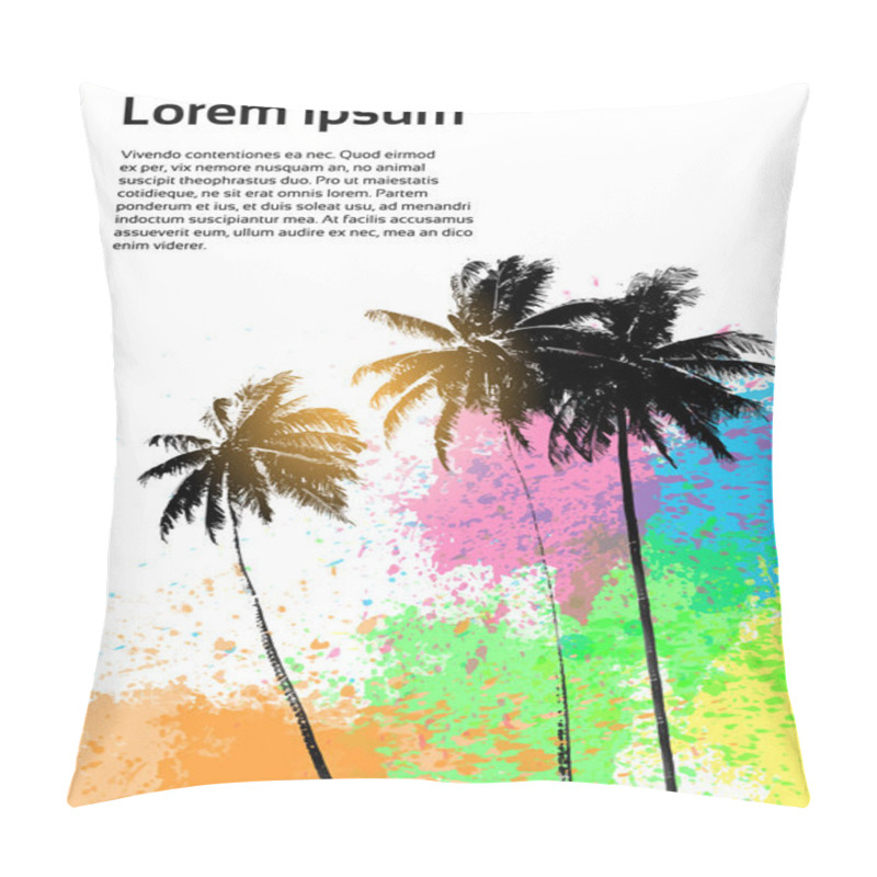 Personality  Palm Trees Silhouettes Pillow Covers