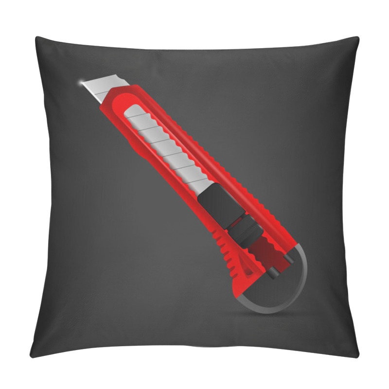 Personality  Vector Illustration Of A Stationery Knife. Pillow Covers