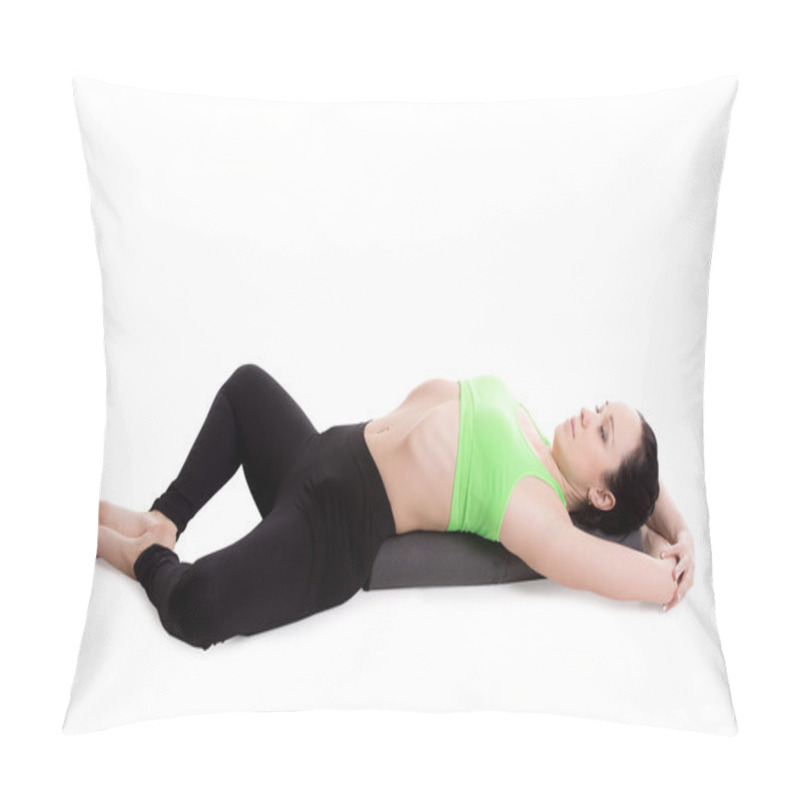 Personality  Reclining Bound Angle Yoga Pose Pillow Covers