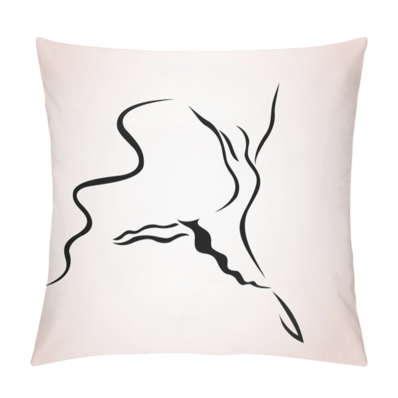 Personality  Dancing Lady With Ribbon Pillow Covers