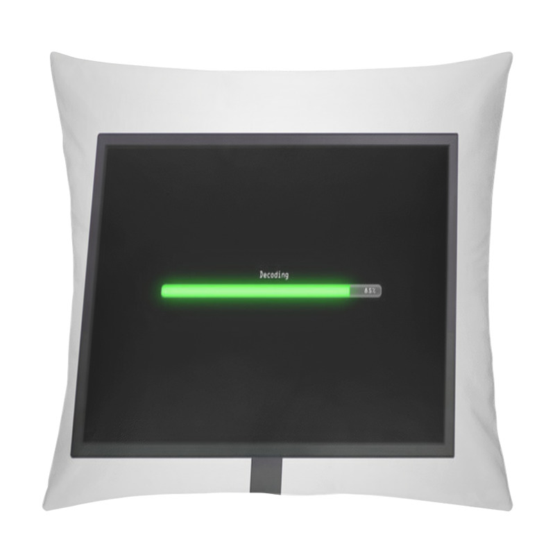 Personality  Desktop Monitor Display With Decoding Pillow Covers