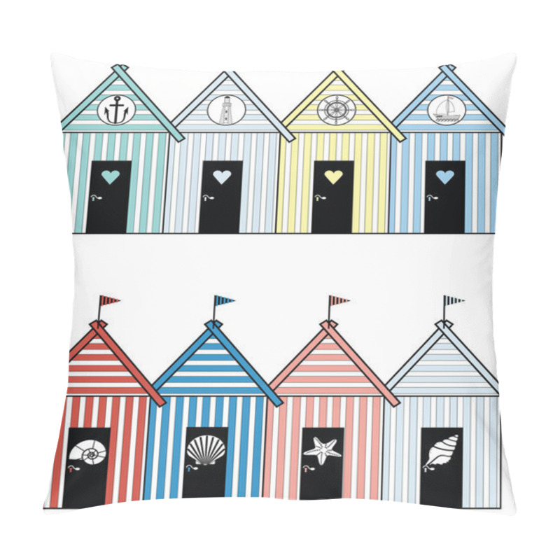 Personality  Beach Houses Including Sea Shells, Star Fish,  Rudder, Light House, Anchor And Boat Pillow Covers