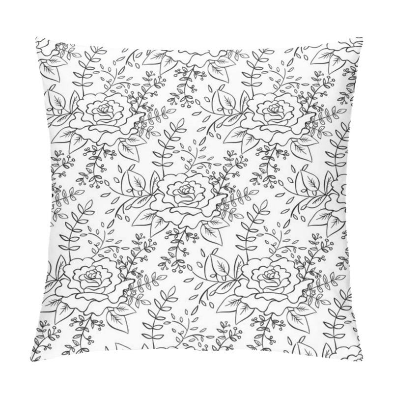 Personality  Floral Seamless Pattern Pillow Covers