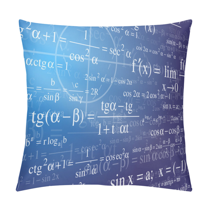 Personality  Mathematics Background Pillow Covers