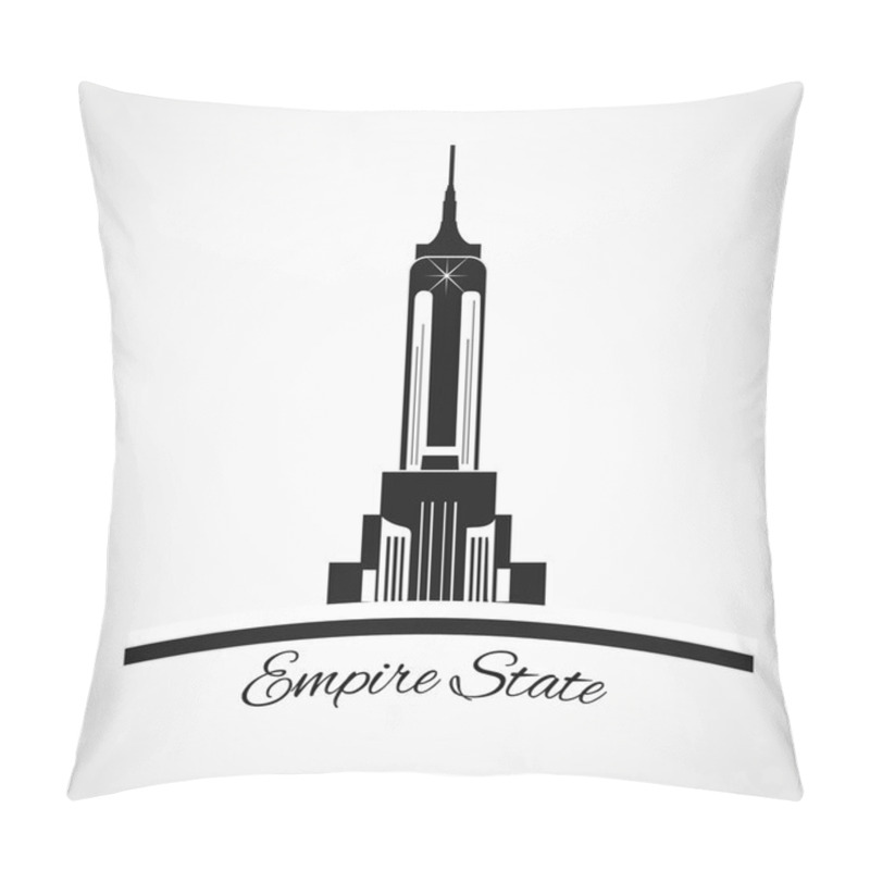 Personality  Empire State New York Logo Pillow Covers