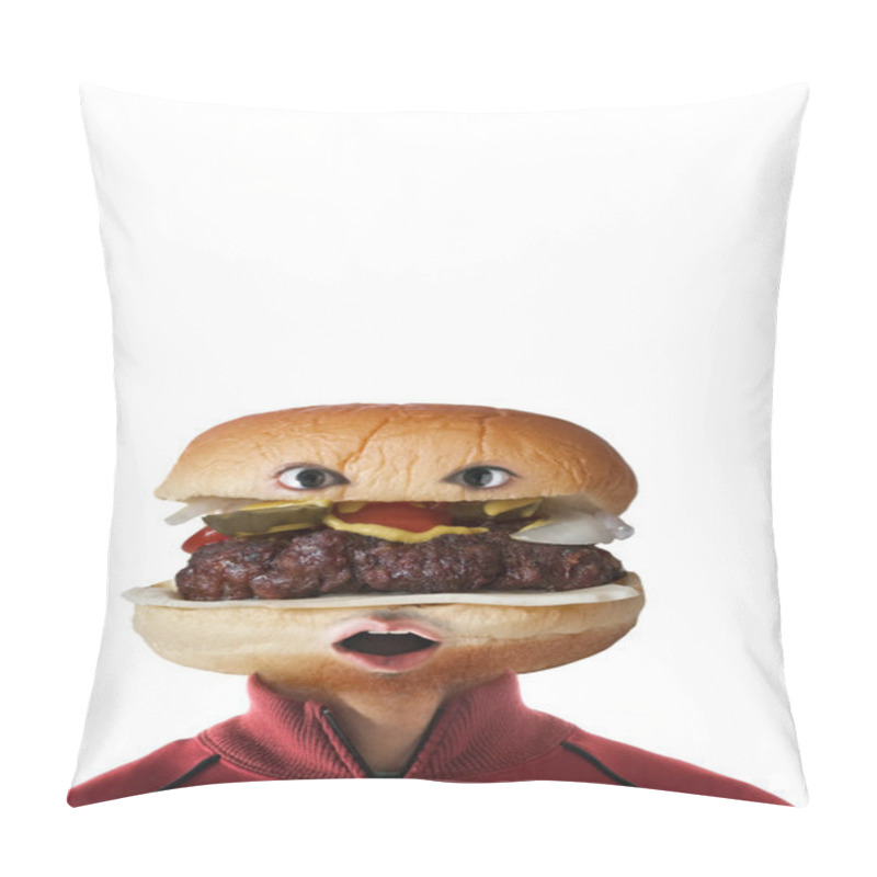 Personality  Hamburger Man Pillow Covers