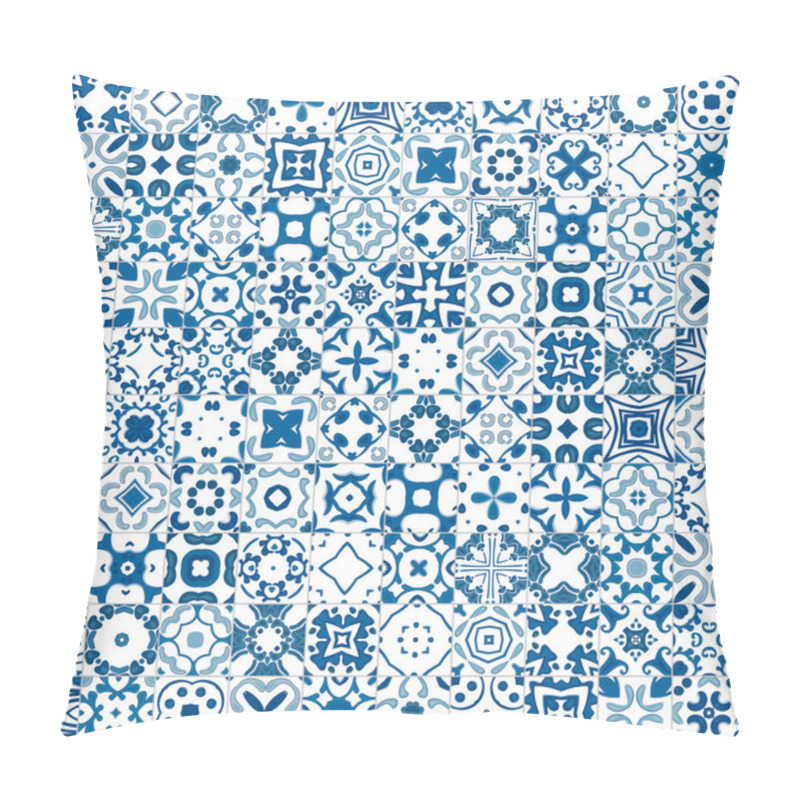 Personality  Portuguese Tiles Pillow Covers