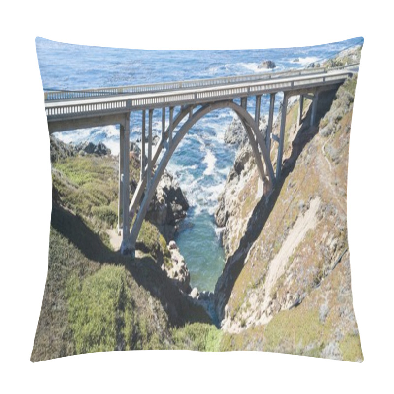 Personality  Big Bridge Near Beach Pillow Covers