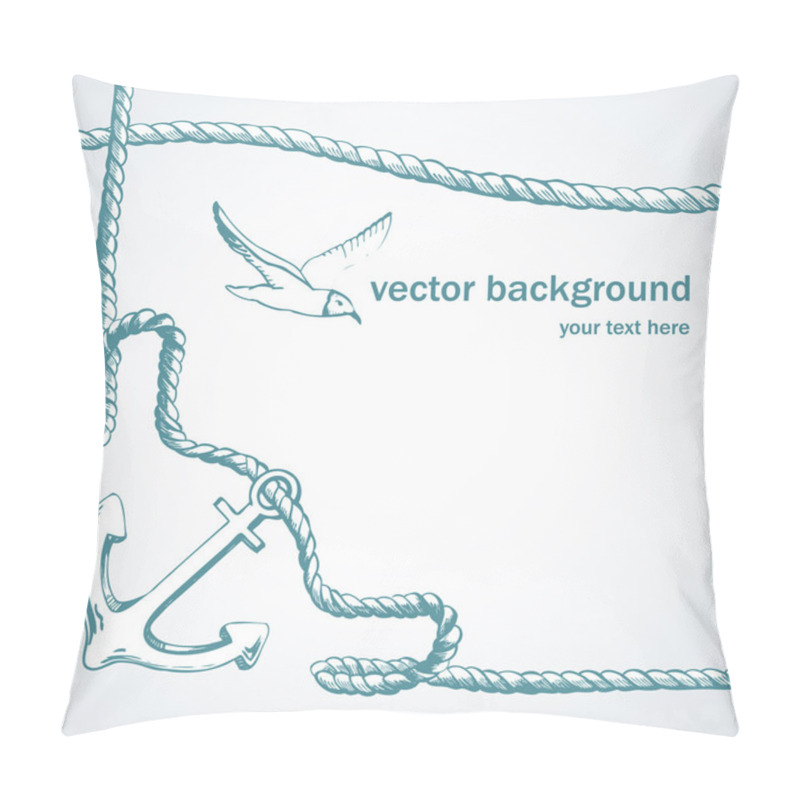 Personality  Marine Background Pillow Covers