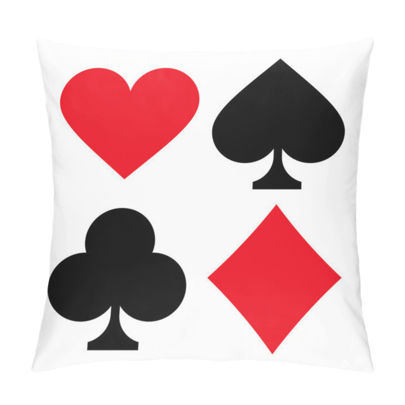 Personality  Playing Card Symbols Pillow Covers