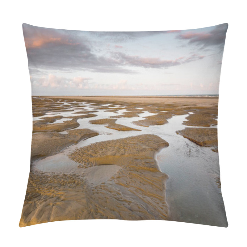 Personality  Natural Pools Of Water At Low Tide Pillow Covers