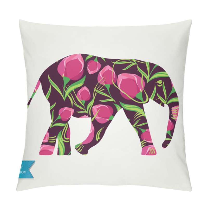 Personality  Cartoon Elephant. Pillow Covers