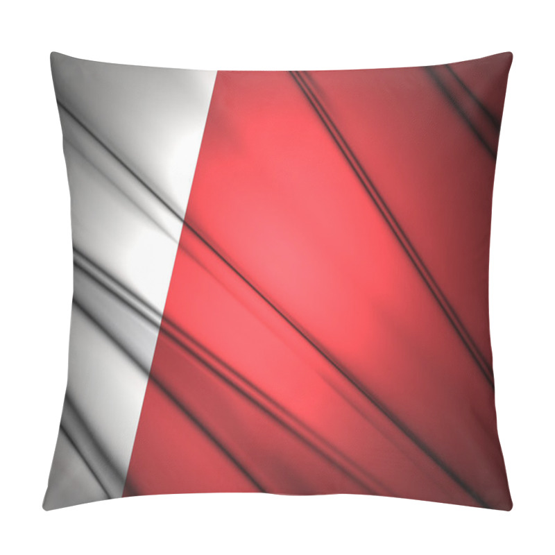 Personality  Polish Flag Pillow Covers