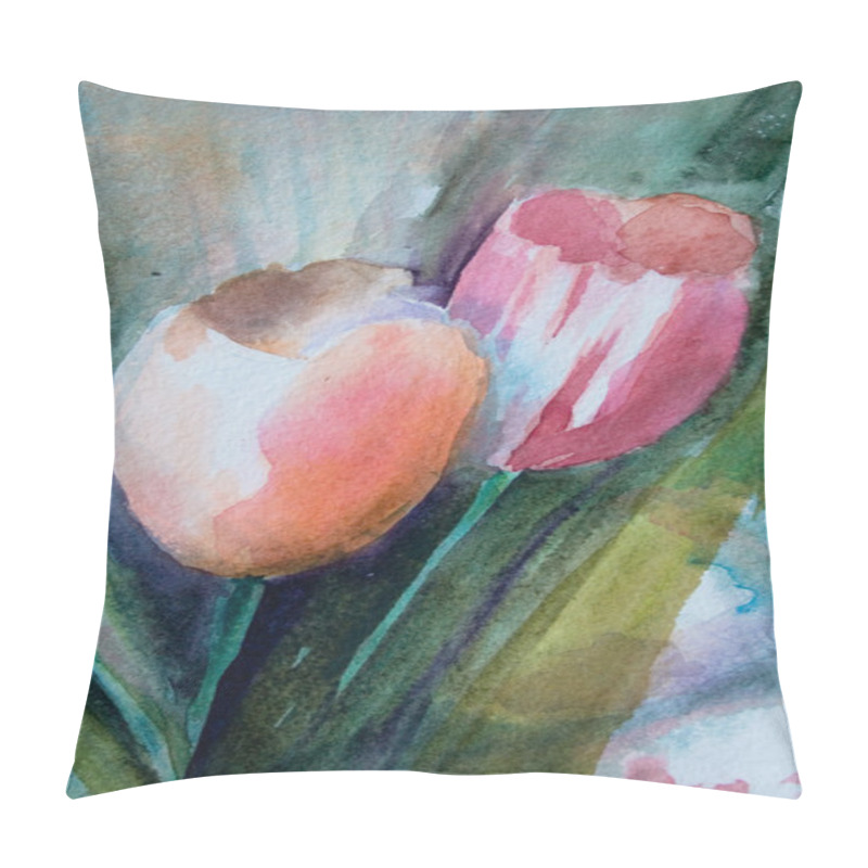 Personality  Beautiful Tulips Flowers Pillow Covers