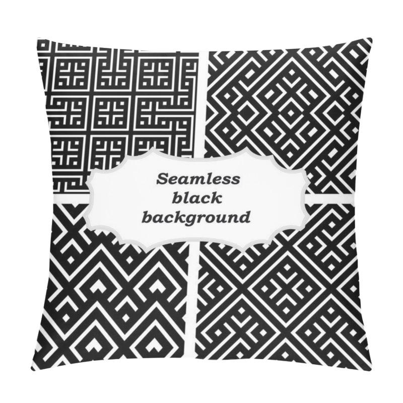 Personality  Set Of Ornamental Patterns For Backgrounds And Textures Pillow Covers