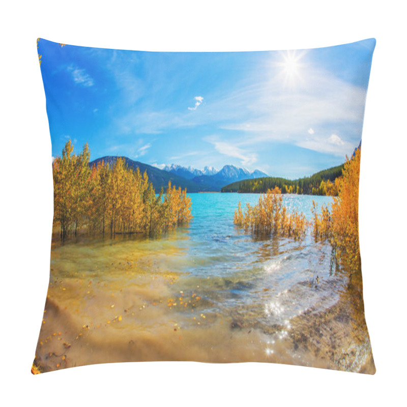 Personality  Flood Of Abraham Lake Pillow Covers