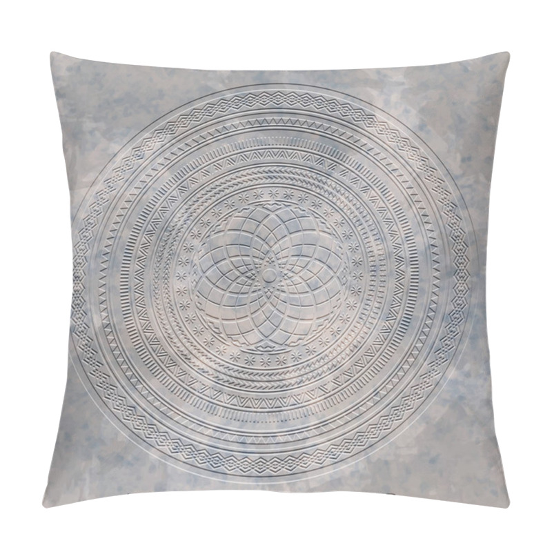 Personality  Ancient Stone Carving Geometric Pattern/ornament Pillow Covers