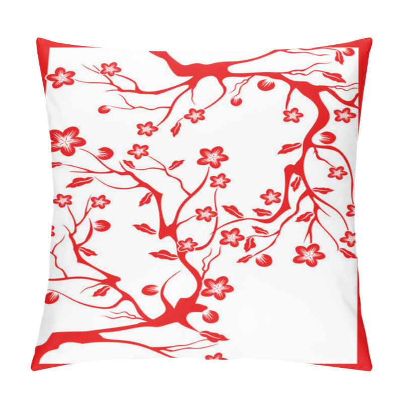 Personality  Red Plum Blossom-paper Cut Pillow Covers