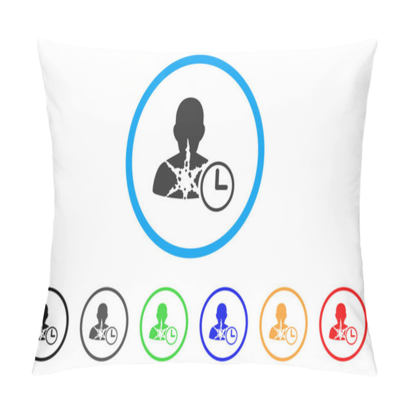 Personality  Cancer Patient Time Rounded Icon Pillow Covers