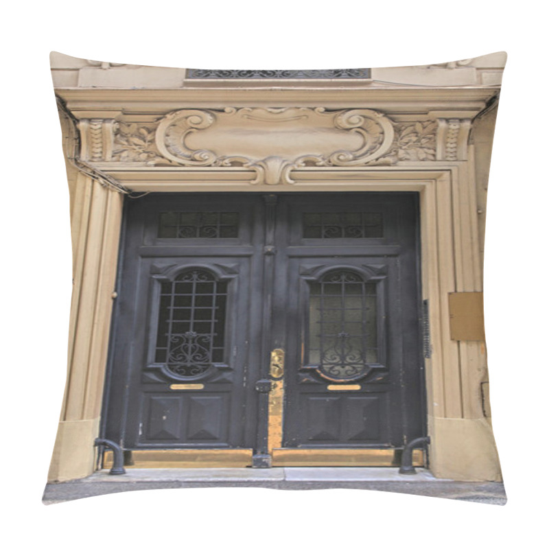 Personality  Ornate Old Wooden Door In Nice, France Pillow Covers