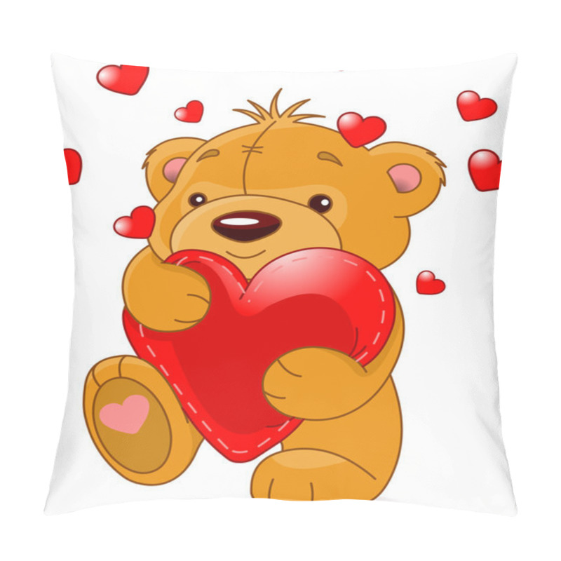 Personality  Bear With Heart Pillow Covers