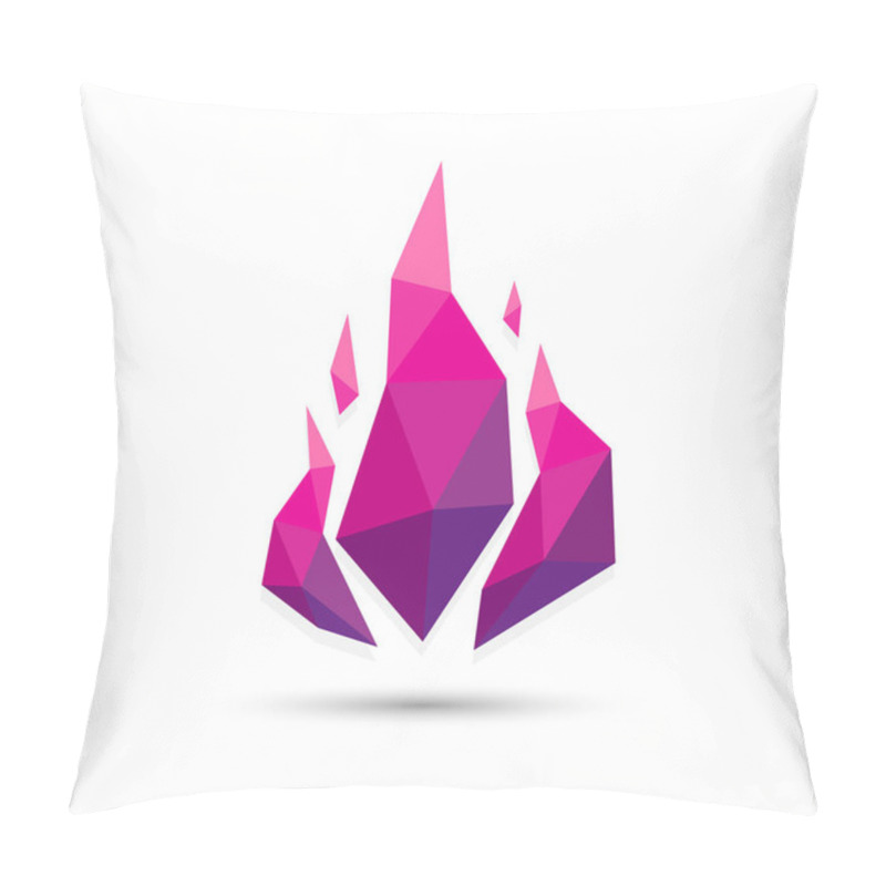 Personality  Abstract Fire Triangle Purple Geometric Design Pillow Covers