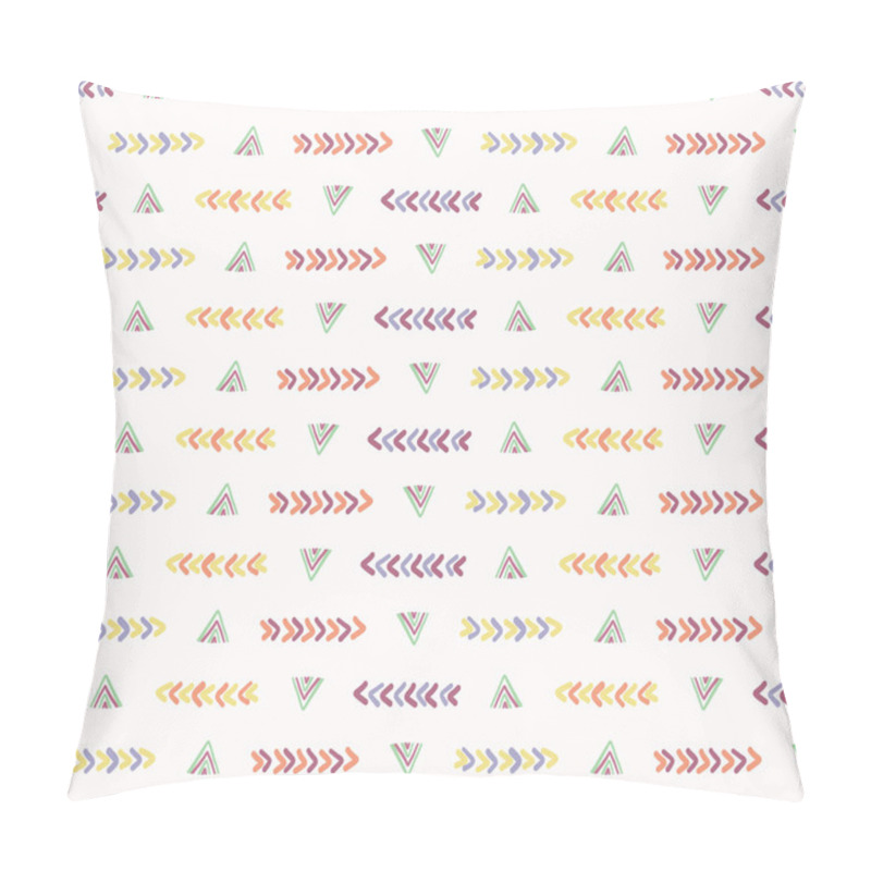 Personality  Abstract Graphic Doodle Texture Seamless Pattern. Sketchy Triangle Pillow Covers