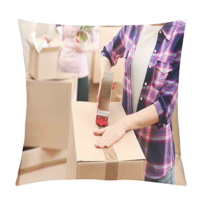 Personality  Packing Boxes Close-up Pillow Covers