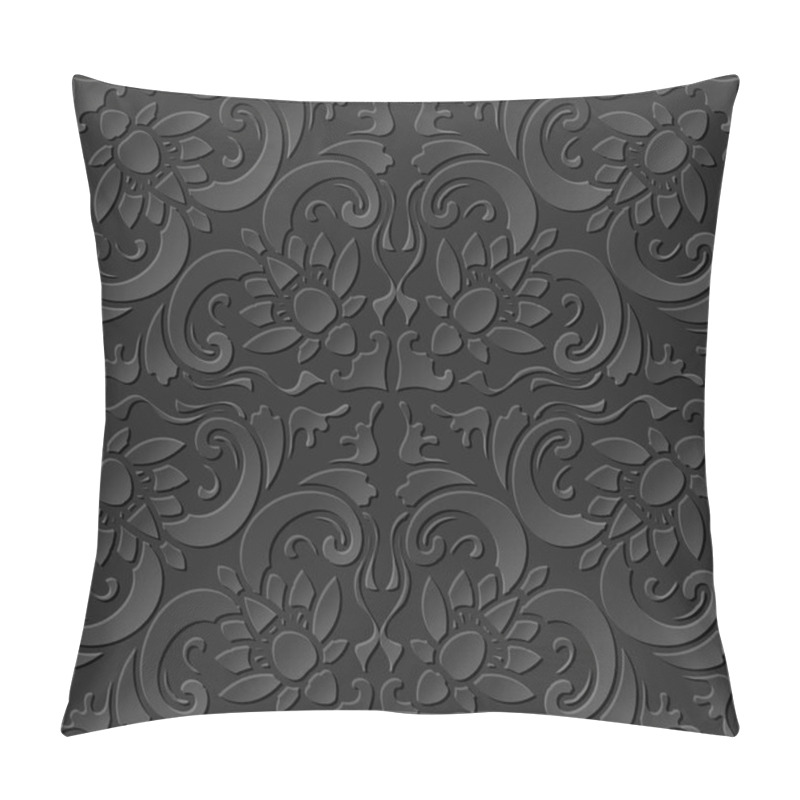 Personality  3D Paper Art Pattern Curve Spiral Cross Flower Pillow Covers